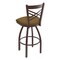 Holland Bar Stool Co 25" Swivel Counter Stool, Bronze Finish, Canter Saddle Seat 82025BZ012 - alternate 4